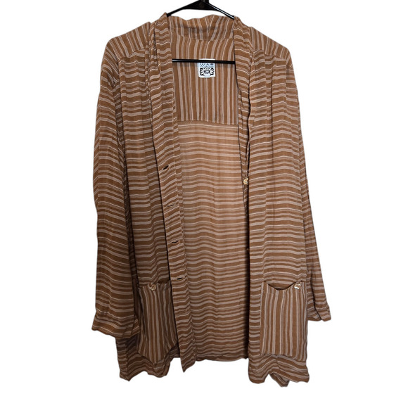 Vintage Johnny Was damaged button up cardigan  size medium - Picture 2 of 9